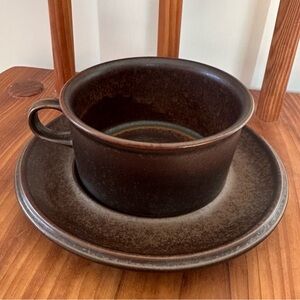 Vintage Arabia Finland RUSKA Teacup and Saucer Made in Finland